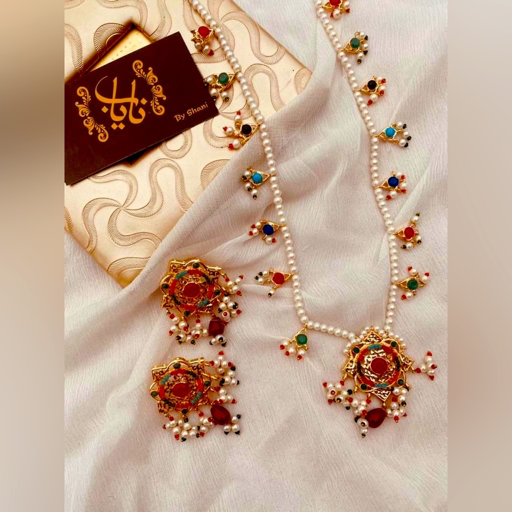 Rani mala with earrings